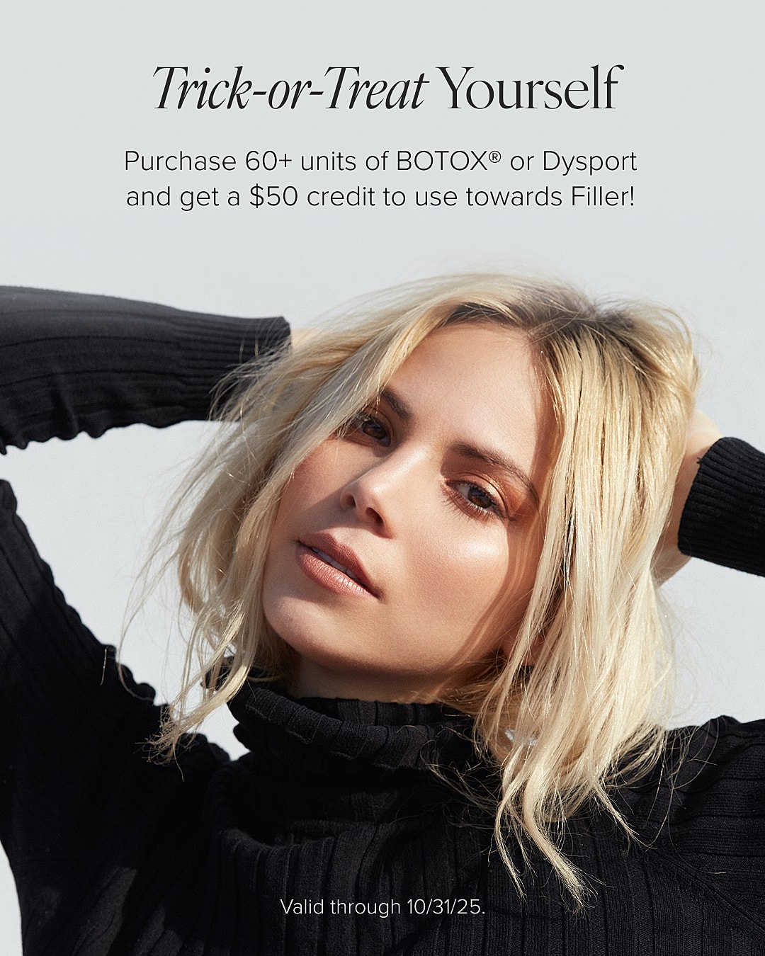 Promotion for Botox and filler credit offer